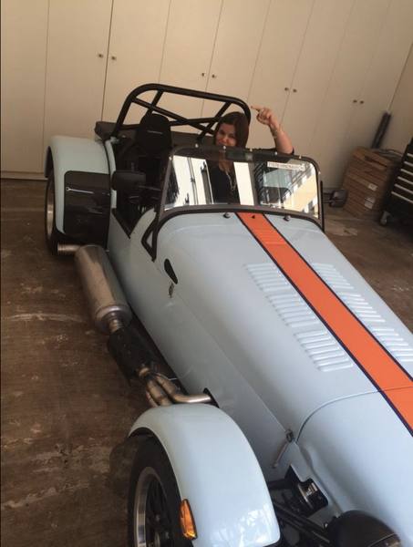 Briar Jessica in a Caterham Seven at Best of the Best in London