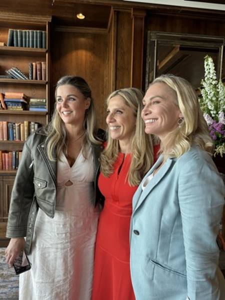 Briar Jessica and Wendy with a fellow founder at an industry event